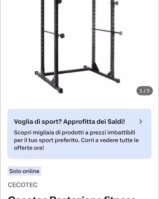 Rack a gabbia dechatlon nuovo imballato