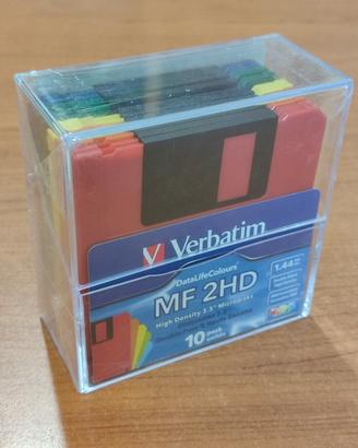 Pacco Floppy disk 3.5" Verbatim nuovo