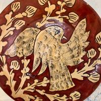 Piatto decorato ceramica