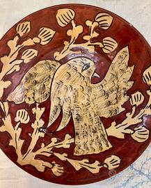 Piatto decorato ceramica