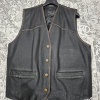 gilet moto pelle