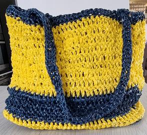 borsa in Rafia  bicolore