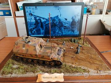 Diorama 1:35 caccia carri tedesco ELEFANT ad Anzio