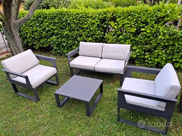 Salotto da giardino Odyssea Naterial antracite