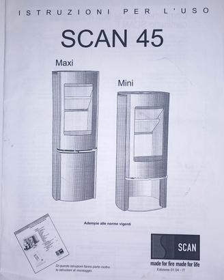 stufa a legna scan 45 mini
