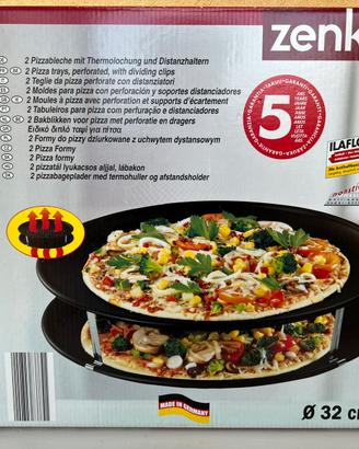 Teglie Pizza Forate Zenker Ø32 cm 2 con Distanziat