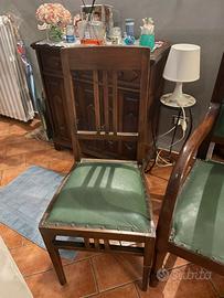 divanetto e sedia antichi 