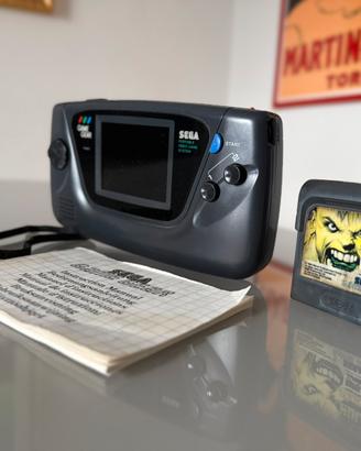 Sega Game Gear Funzionante + Gioco hulk + Manuale