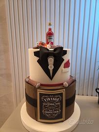 torta scenografica 40 anni uomo
