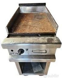 Fry-top professionale a gas – acciaio inox