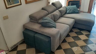 Divano letto con penisola 