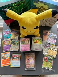 3) Lotto Carte Pokemon NO DOPPIE+5 Ex+Fuoriserie