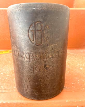 Mortaio da farmacia 1917 in ferro