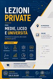 Ripetizioni di Matematica,Fisica,Chimica,Inglese