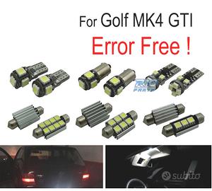 KIT 15 LAMPADE LED INTERNE PER VOLKSWAGEN VW GOLF 
