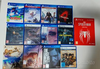 Giochi PS4 PS5 Horizon The Last of Us 2 Uncharted