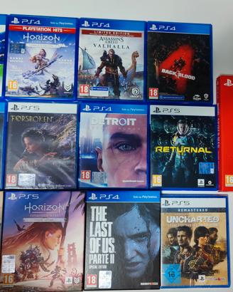 Giochi PS4 PS5 Horizon The Last of Us 2 Uncharted