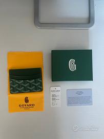 Portacarte Goyard Saint Sulpice Verde Originale