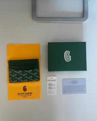 Portacarte Goyard Saint Sulpice Verde Originale