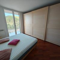 ARMADIO ARTIGIANALE 4X2,60 ACERO E NOCE