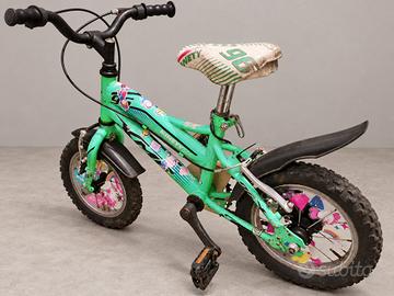 Bicicletta bambina 12 pollici Ninety Six verde