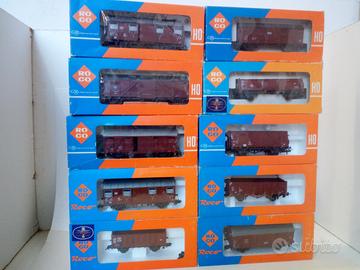 blocco 01 composto da 10 carri merci roco