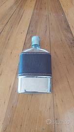 Fiaschetta in vetro con cinturino in pelle