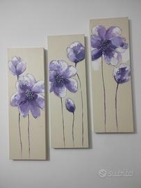 Quadro di arredamento divisi in tre parti