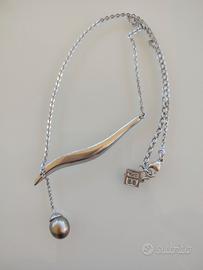 collana con perla vera di tahiti 