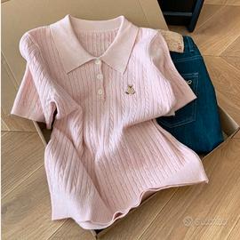 T-shirt rosa da donna