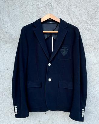 Gucci Blazer Jersey Navy e Madreperla S