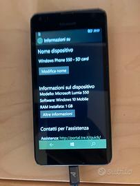Windows phone lumia 550