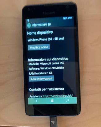 Windows phone lumia 550