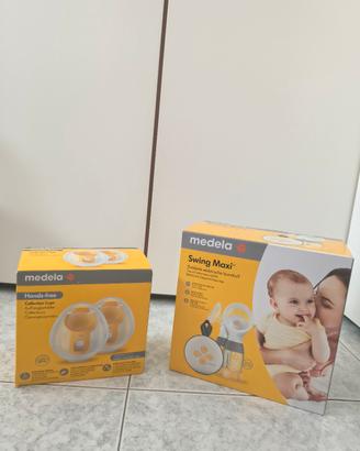 Medela Swing Maxi + coppe Hands-free, nuovo