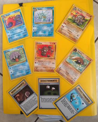 lotto carte Pokemon fossil