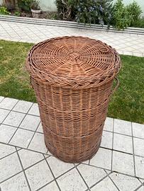 cesto biancheria in vimini