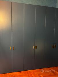 Armadio 6 ante colore blu