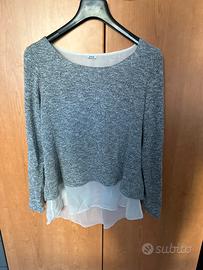 Maglia con sotto veste bianco