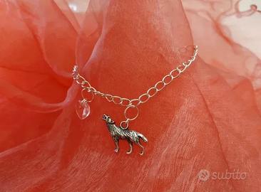 Bracciale Bella Edward Jacob cuore lupo twilight