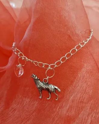Bracciale Bella Edward Jacob cuore lupo twilight