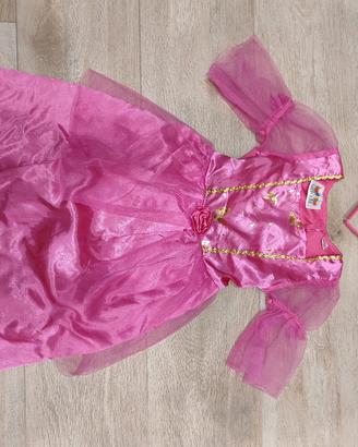 costume principessa delle rose 3-4 anni
