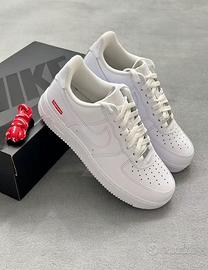 Nike Air Force 1 Low Supreme White tg38