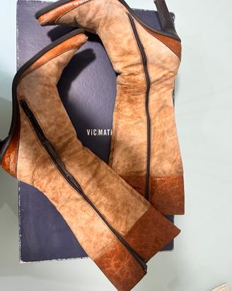 Stivali Vic Matie bicolore in