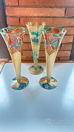 Calici vetro Murano oro