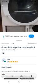 ricambi asciugatrice bosch 