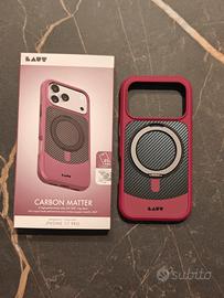 Cover Carbon Matter per iPhone 17 Pro red wine