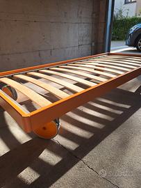 Letto singolo con ruote