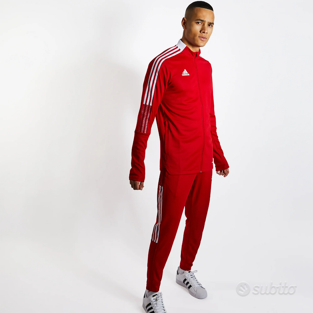 Tuta completa sale adidas rossa