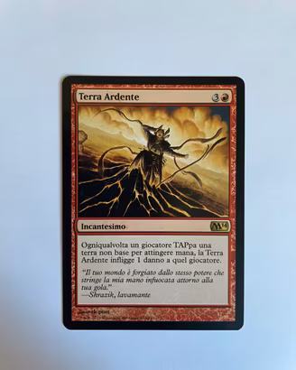 Carta Magic the Gathering - Terra ardente
