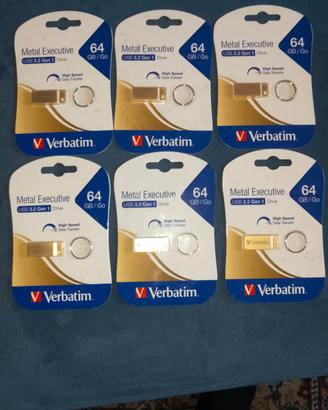 6 chiavetta USB Verbatim High Speed 64 GB 